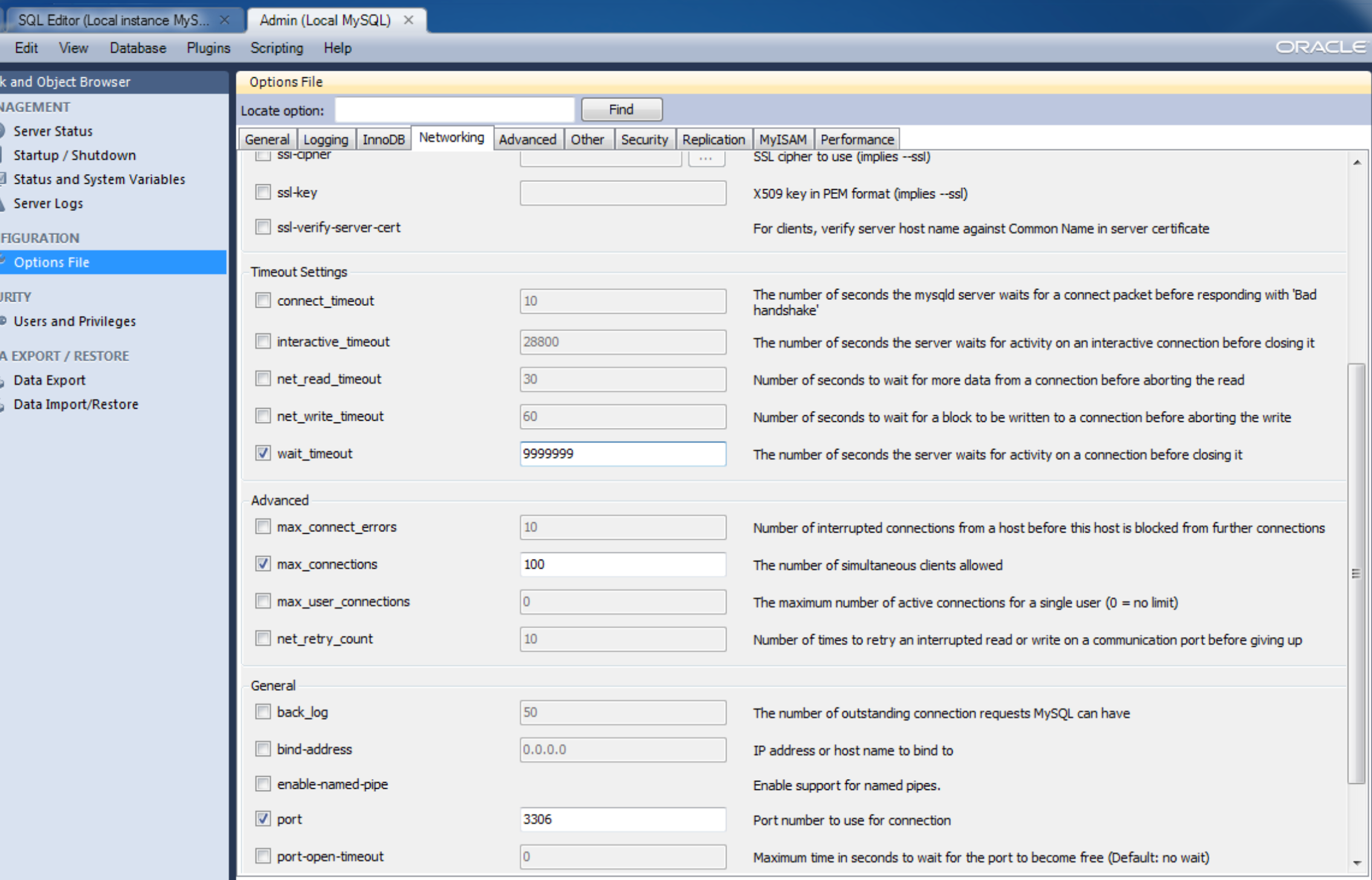 MySQL optimization — Plone site